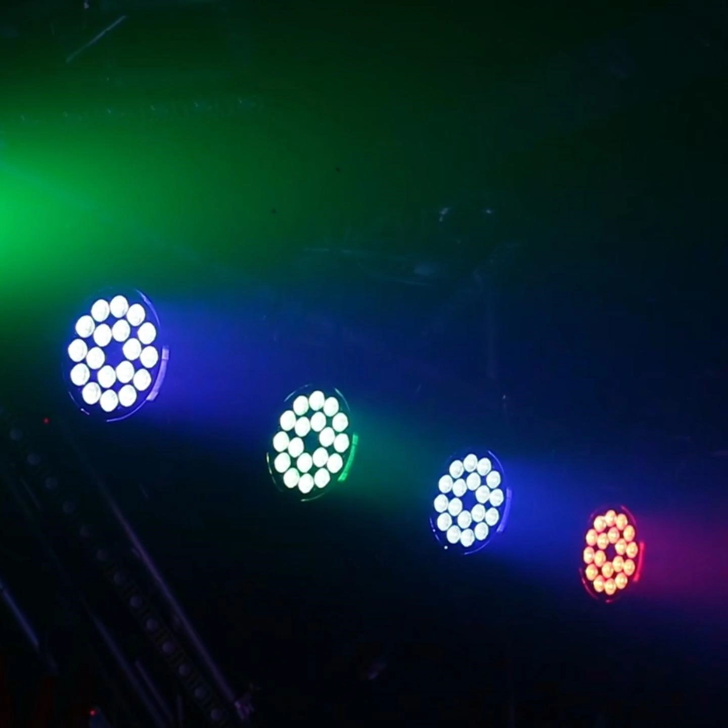 18x18W Aluminum Alloy LED Flat Par DMX512 Wash Light