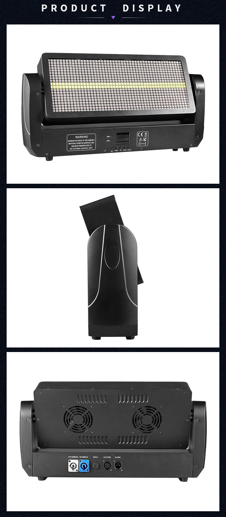 12 SEGMENT STROBE MOVING HEAD LIGHT