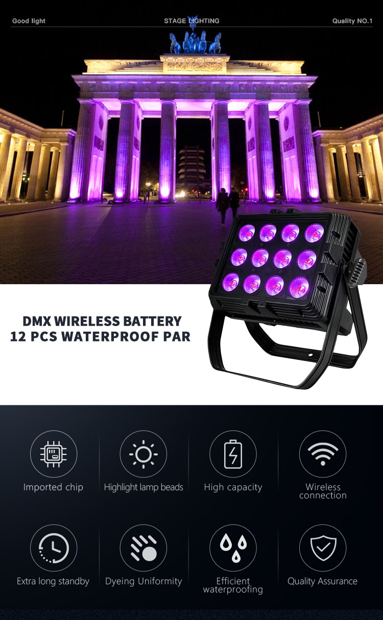 WATERPROOF WIRELESS BATTERY LED CITY COLOR LIGHT