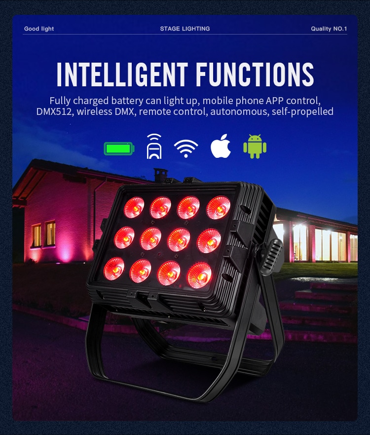 Waterproof Wireless Battery Led City Color Light