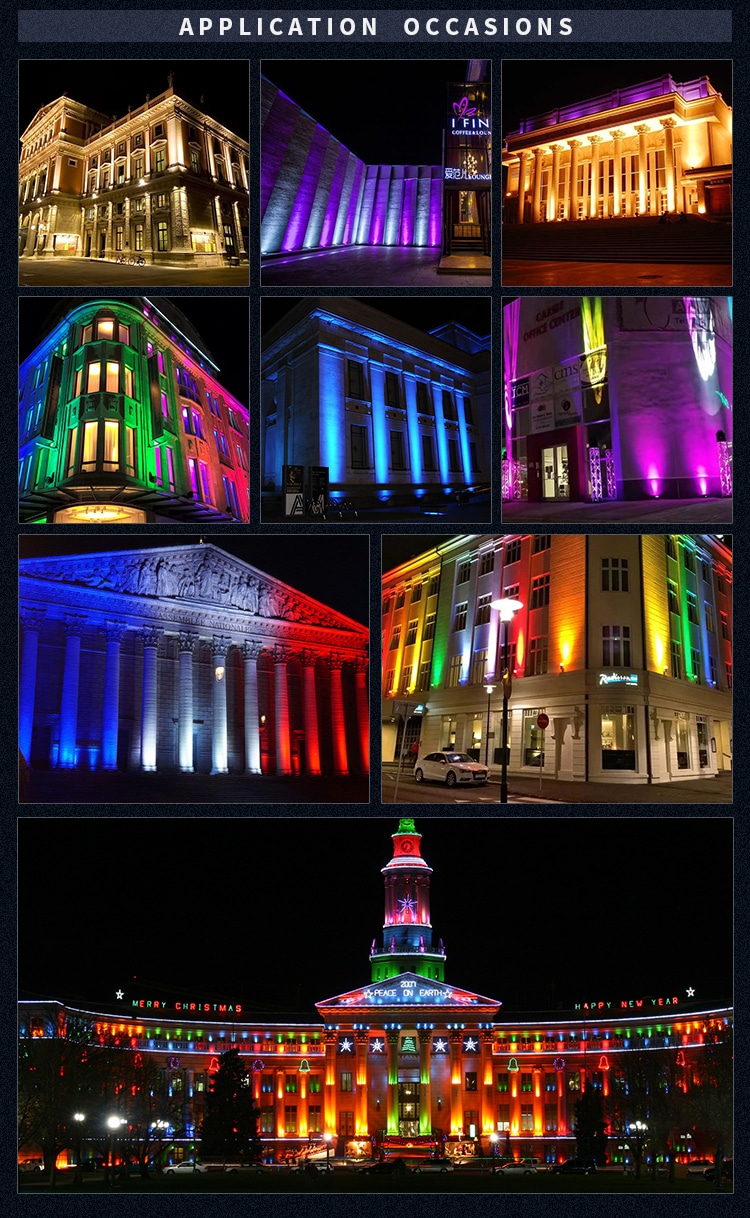 WATERPROOF WIRELESS BATTERY LED CITY COLOR LIGHT