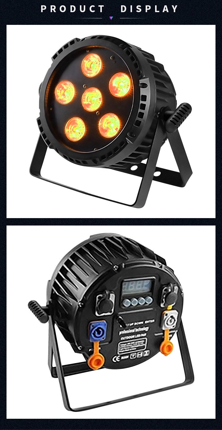 WATERPROOF WIRELESS BATTERY DMX LED PAR LIGHT D37-1