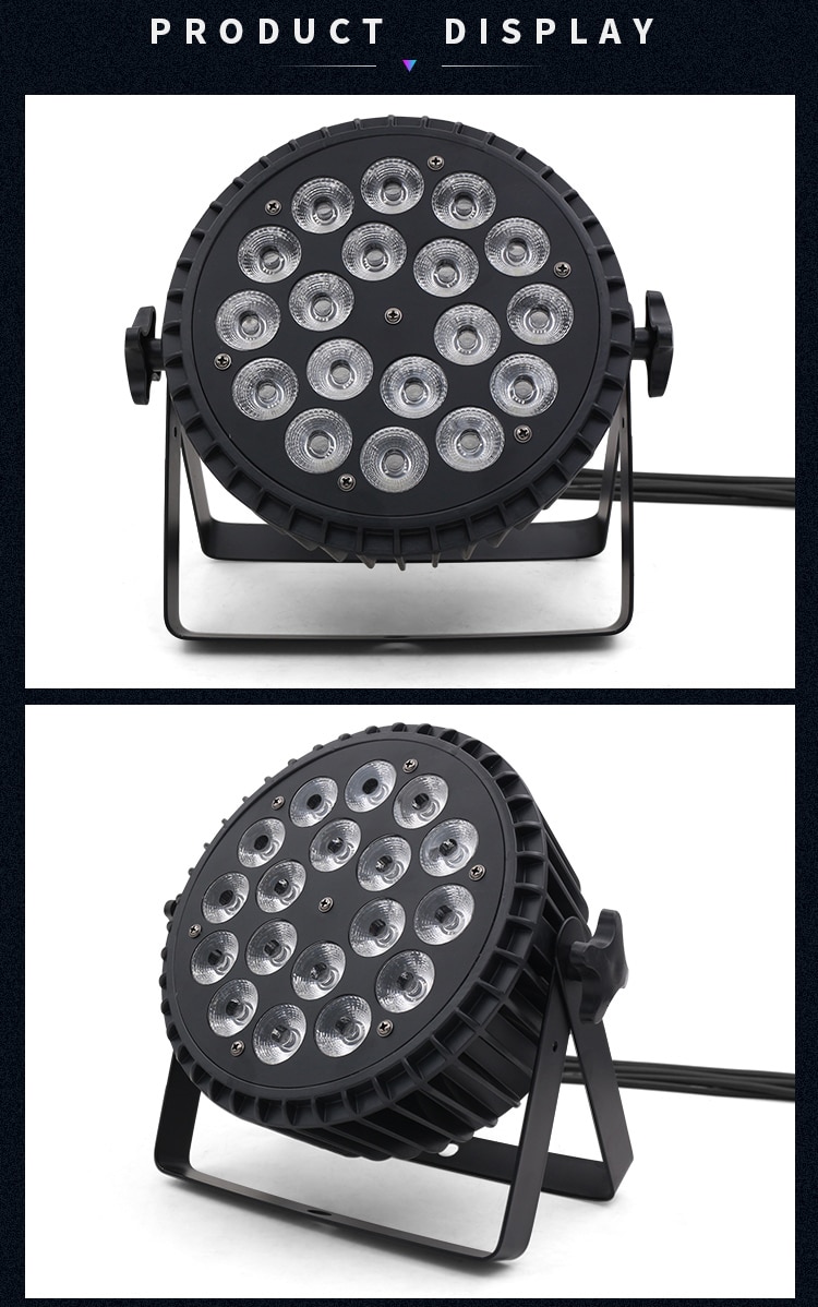 18PCS LED FLAT PAR LIGHT