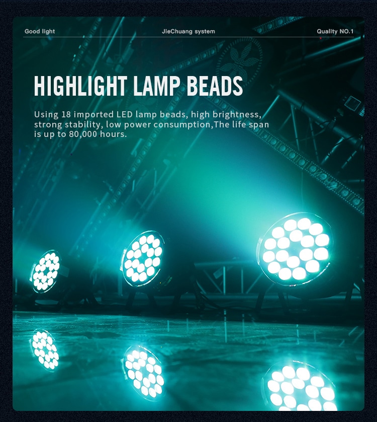 18PCS LED FLAT PAR LIGHT