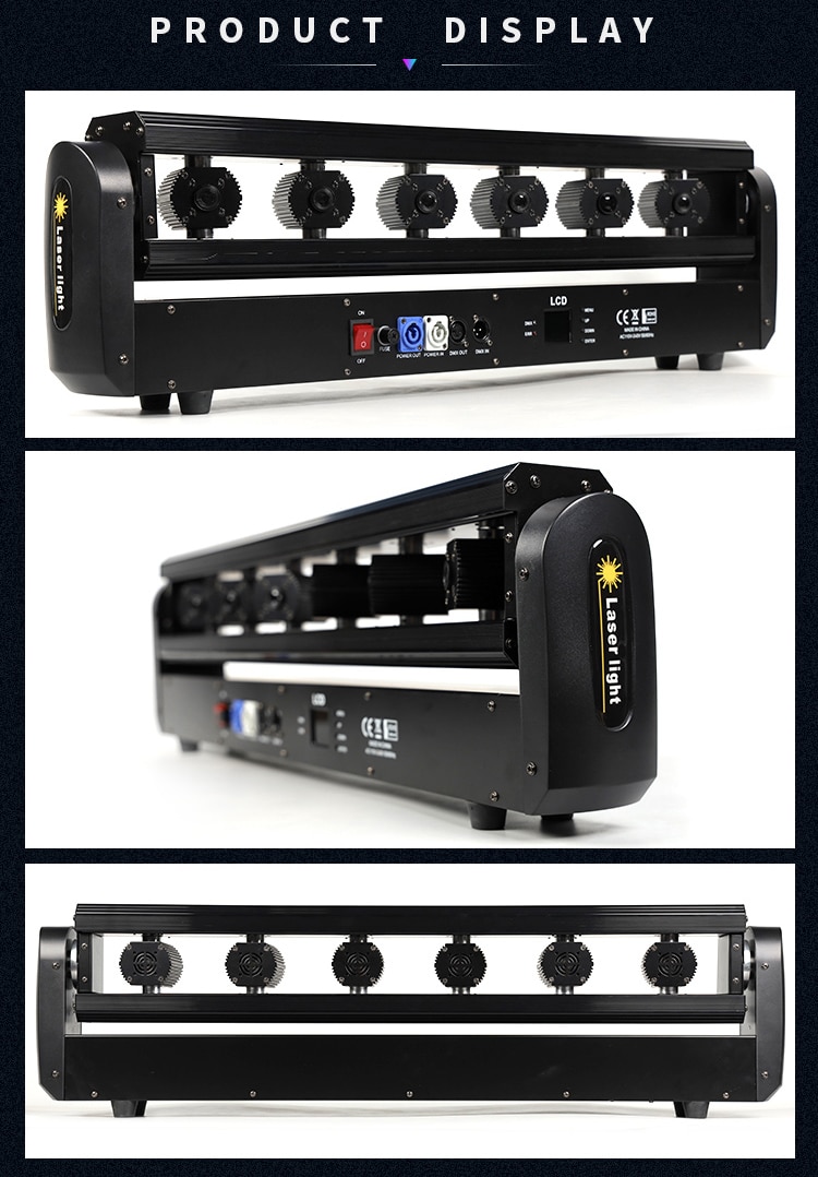 6 EYES MOVING HEAD LASER LIGHT I8-1