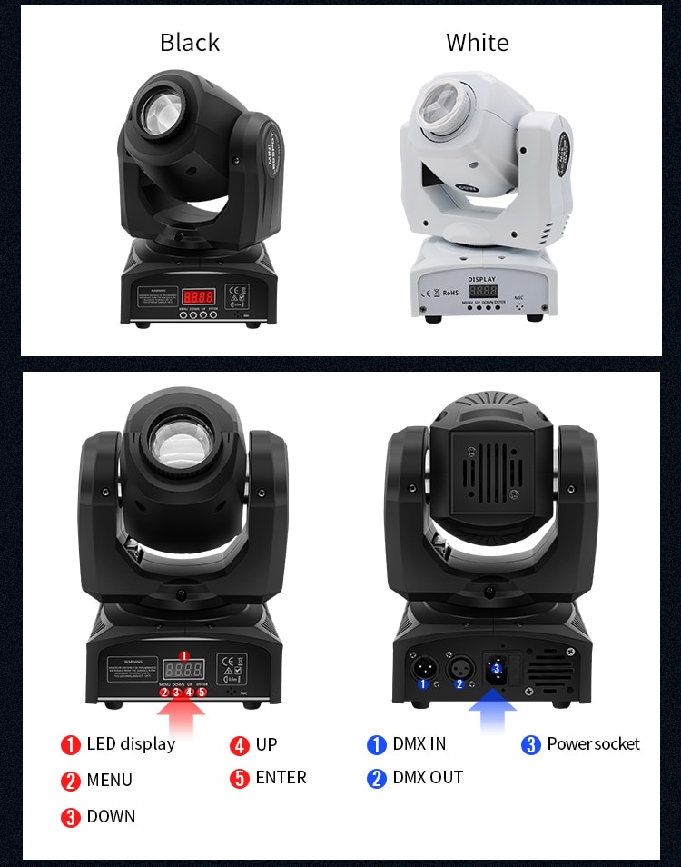 10/30/60/90W MINI LED SPOT MOVING HEAD LIGHT
