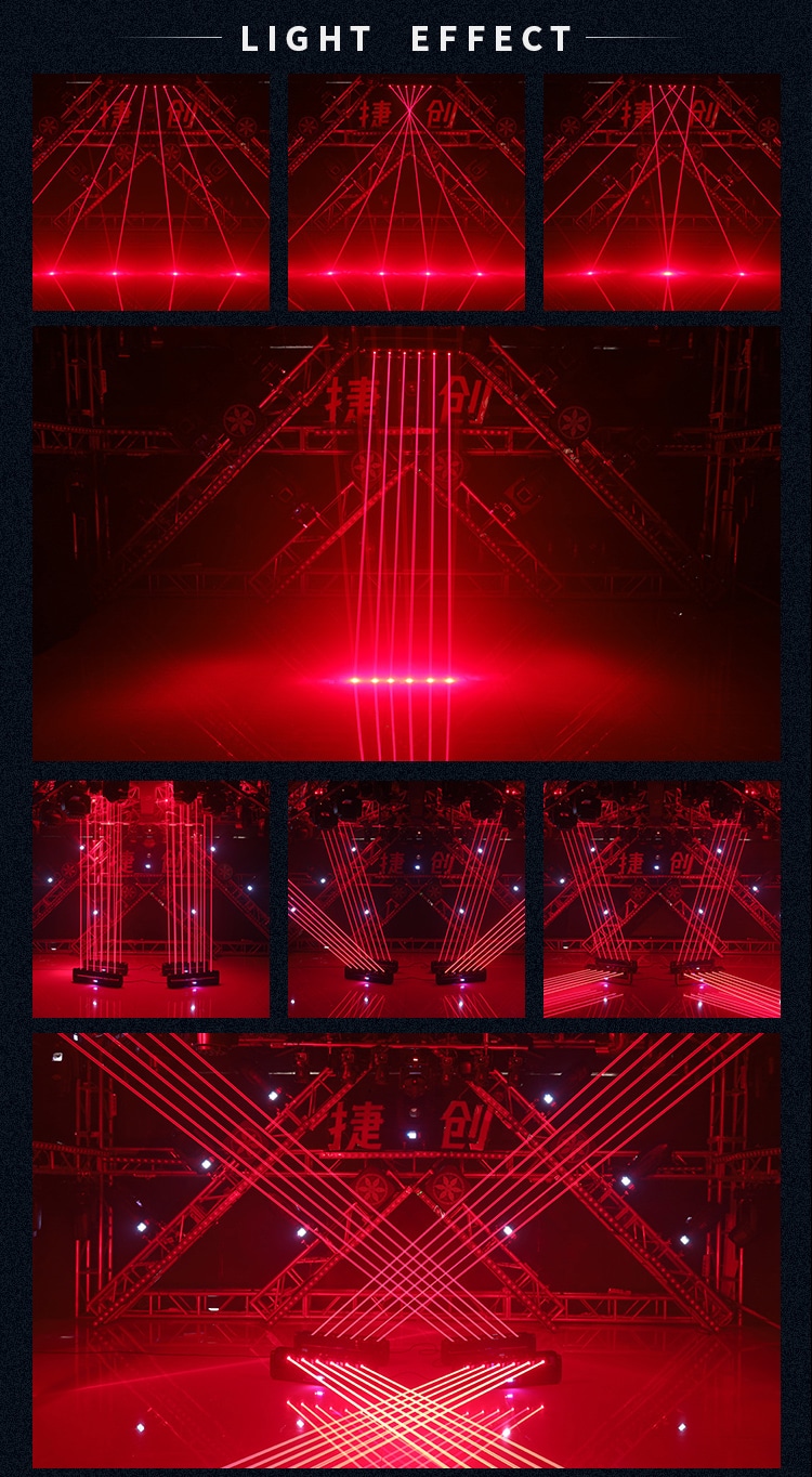6 EYES MOVING HEAD LASER LIGHT I8-1