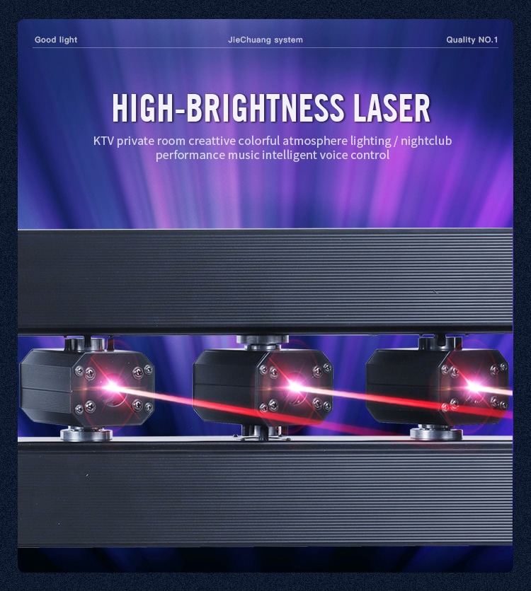 SIX HEADS 3IN1 DOT MATRIX LASER LIGHT