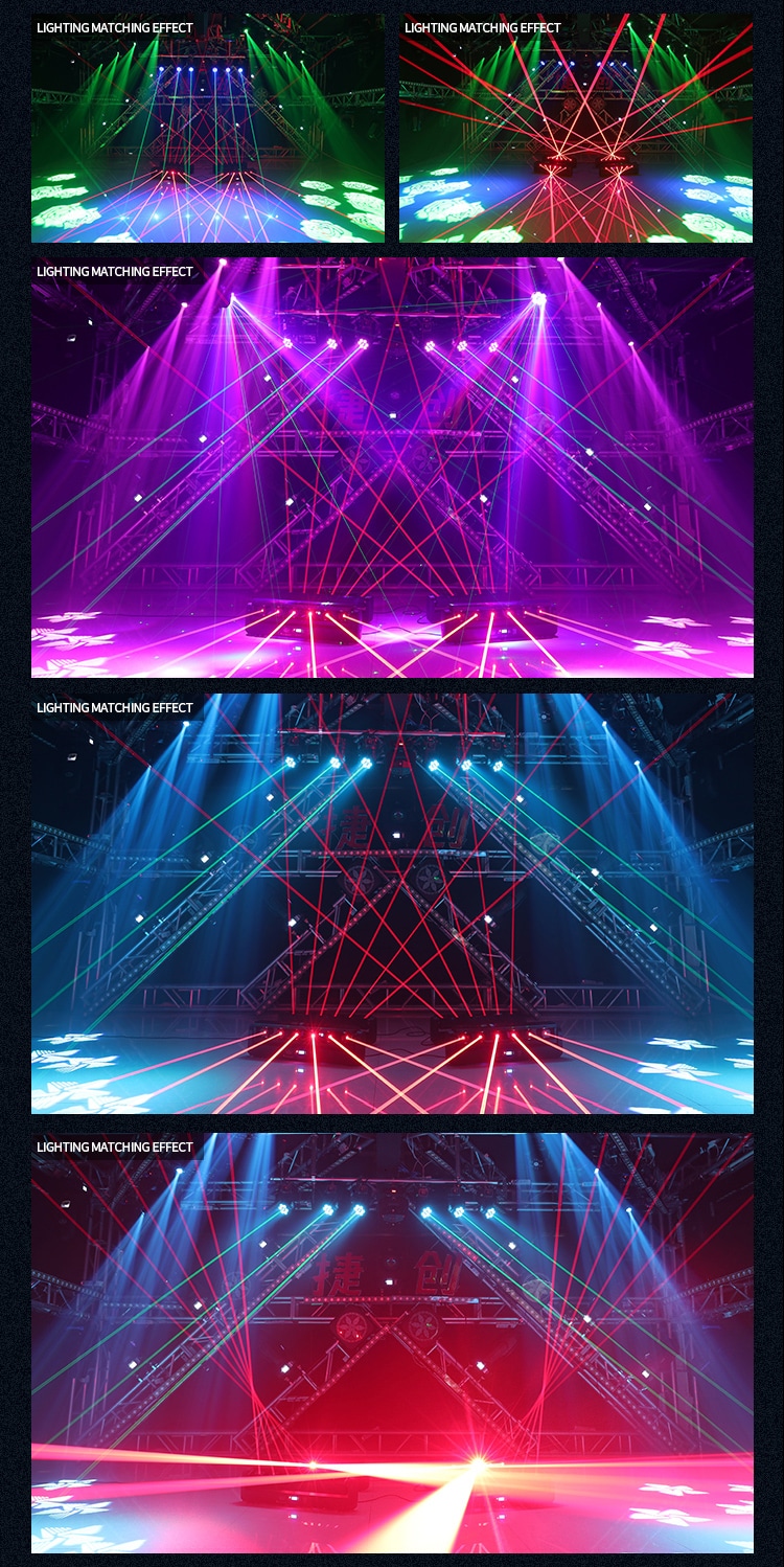 6 EYES MOVING HEAD LASER LIGHT I8-1
