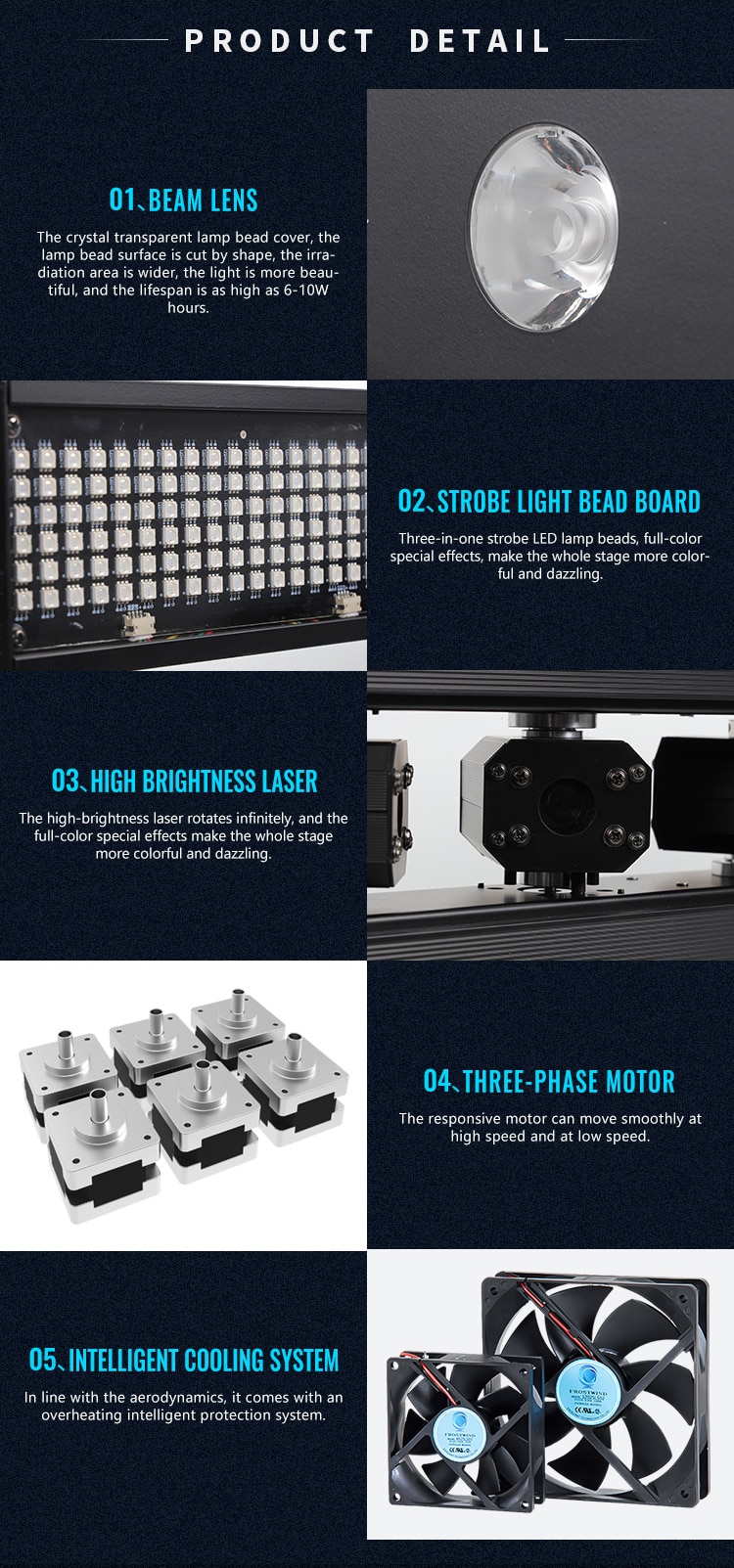 SIX HEADS 3IN1 DOT MATRIX LASER LIGHT