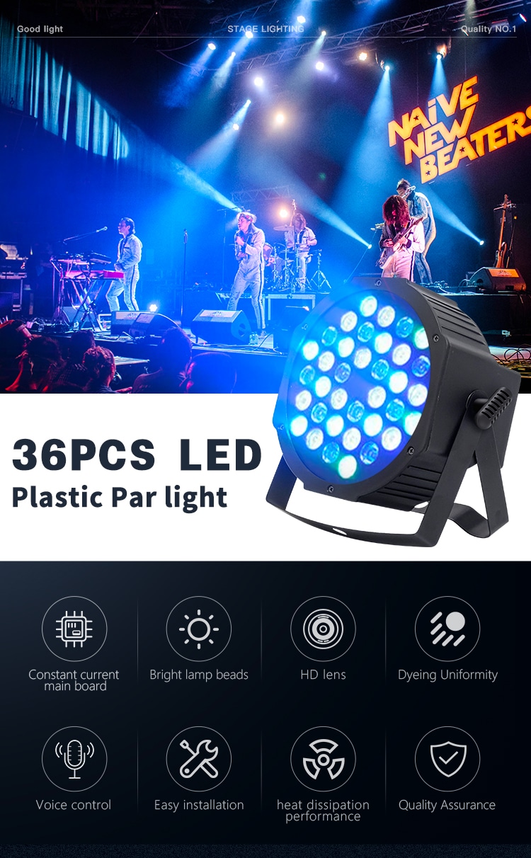 36PCS LED MINI PAR LIGHT