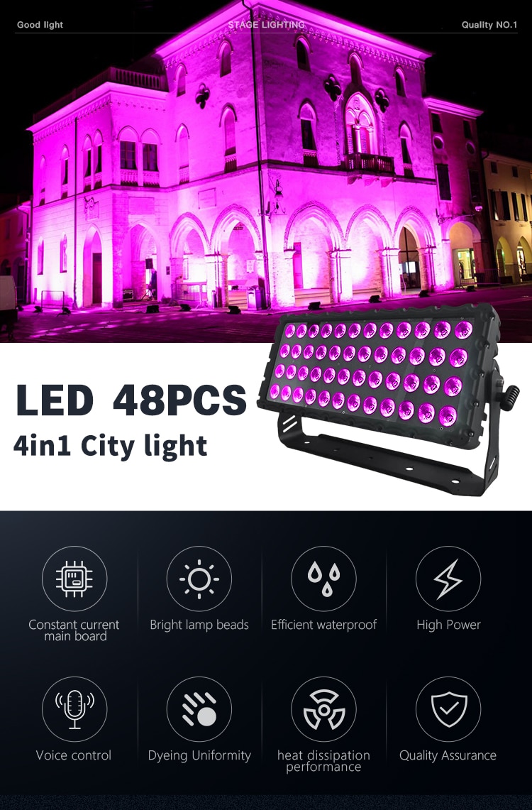WATERPROOF 48PCS CITY COLOR WASH LIGHT