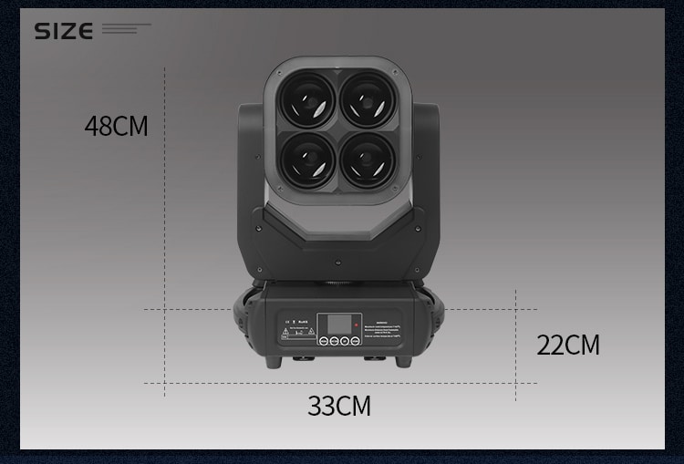 4*60W LED FOCUSING MINI MOVING HEAD LIGHT