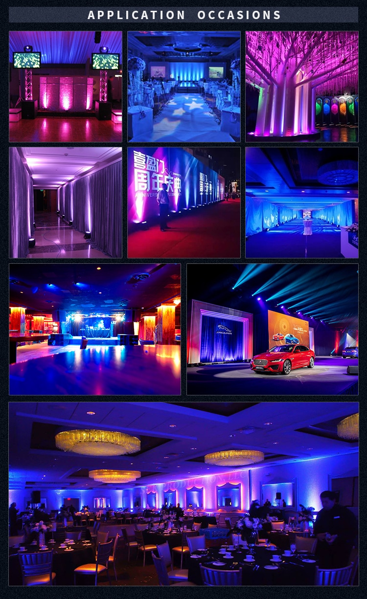 WIRELESS BATTERY DMX LED PAR UP LIGHT 4/6*18W Eternal Lighting cube Echo