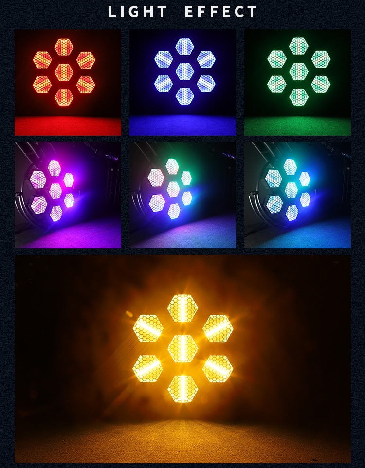a 7PCS RETRO STAGE LIGHT