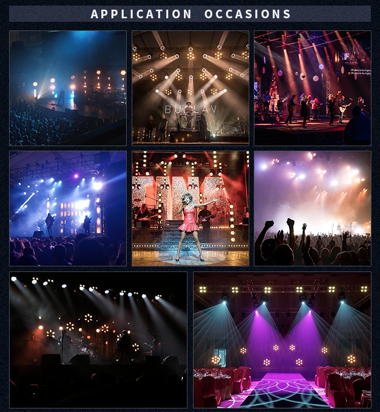 a 7PCS RETRO STAGE LIGHT