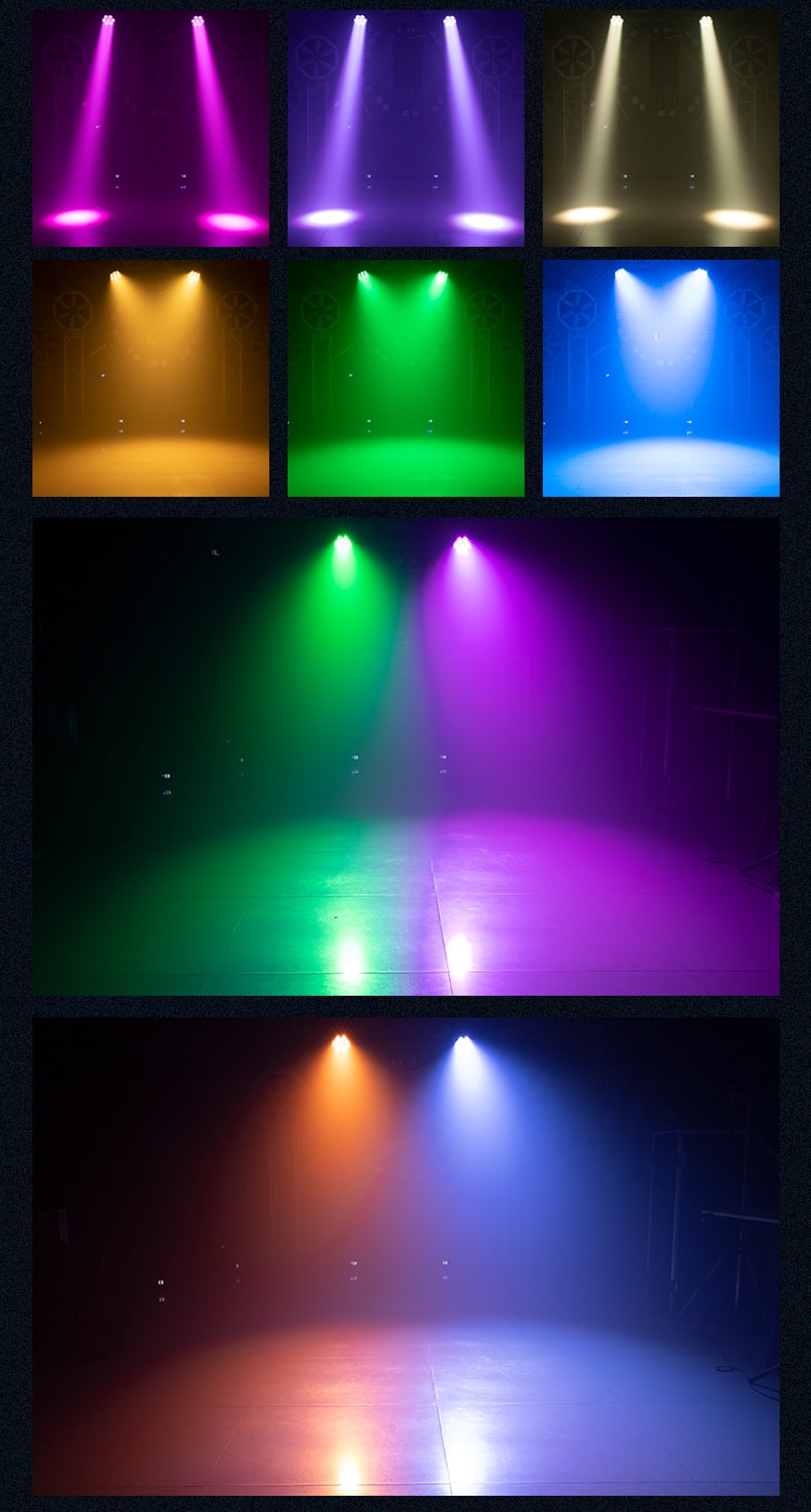7PCS*40W MINI LED ZOOM WASH MOVING HEAD LIGHT