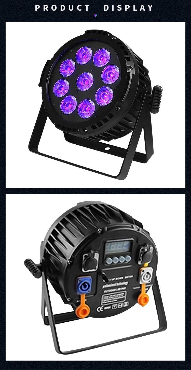 WATERPROOF WIRELESS BATTERY DMX LED PAR LIGHT D37-2