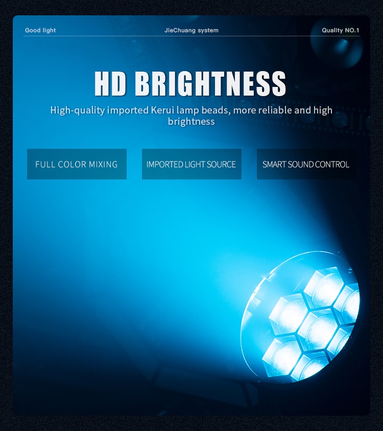 7PCS*15/40W BEE EYES MINI LED ZOOM MOVING HEAD LIGHT