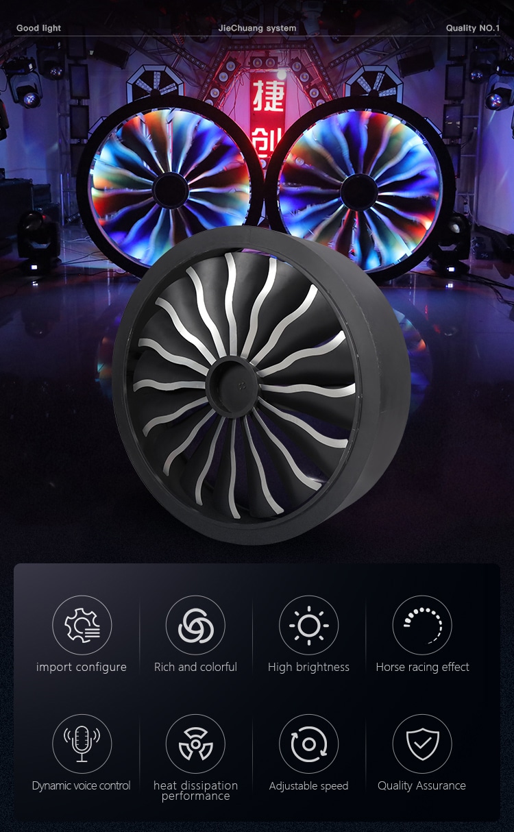 LED FAN BACKGROUND LIGHT