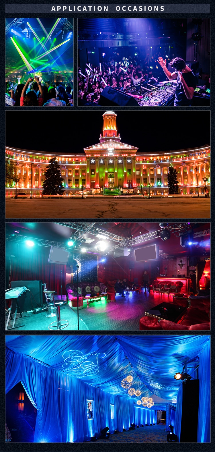 WATERPROOF 24PCS LED CITY COLOR LIGHT