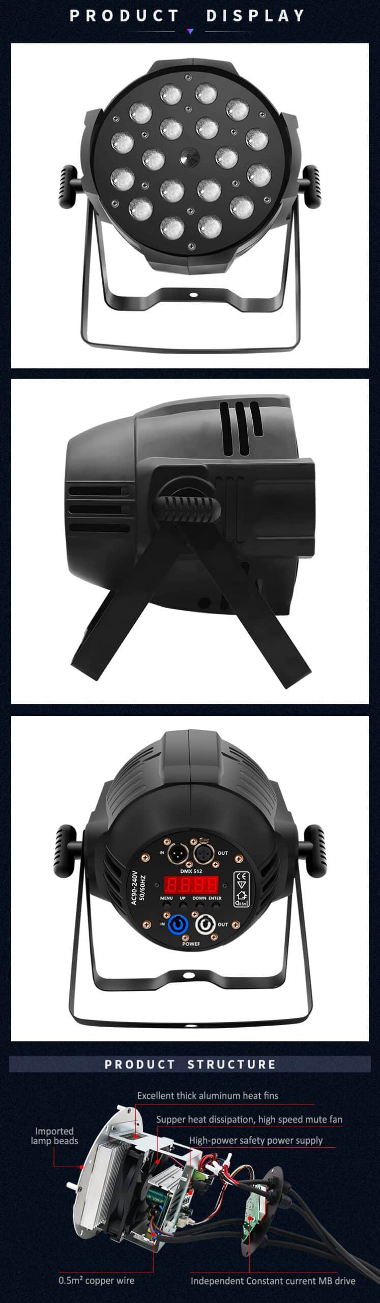 18*10/15/18W PCS LED ZOOM PAR LIGHT