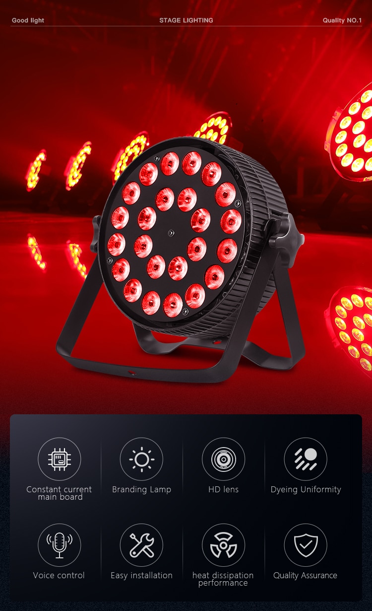 24PCS LED FLAT PAR LIGHT