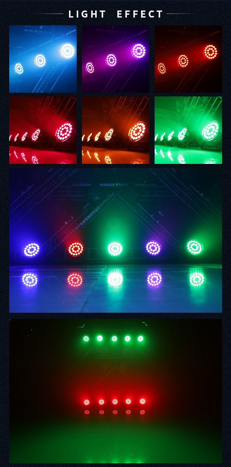 24PCS LED FLAT PAR LIGHT