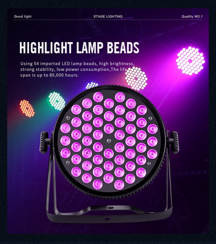 54PCS LED FLAT PAR LIGHT