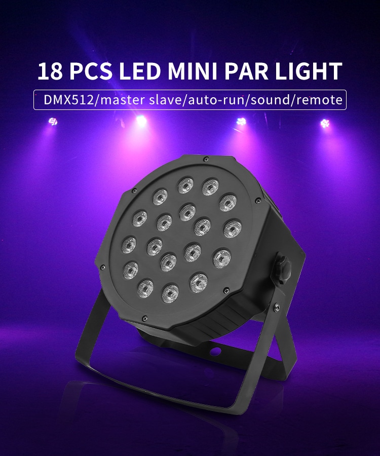 18PCS LED MINI PAR LIGHT