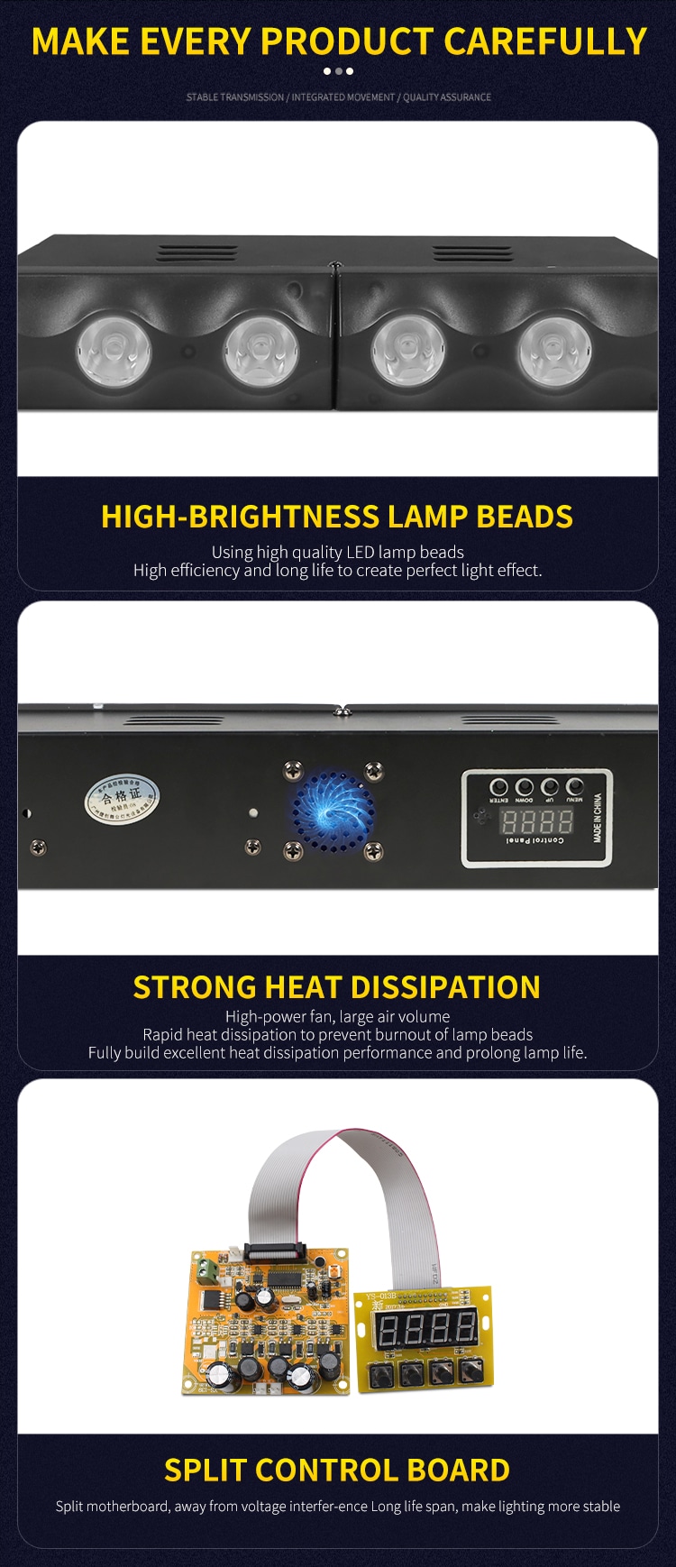 14PCS LED WASH DOT MATRIX LIGHT