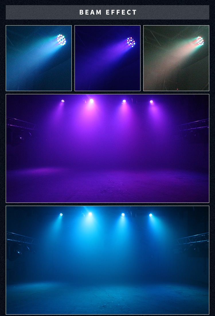 18PCS LED MINI PAR LIGHT