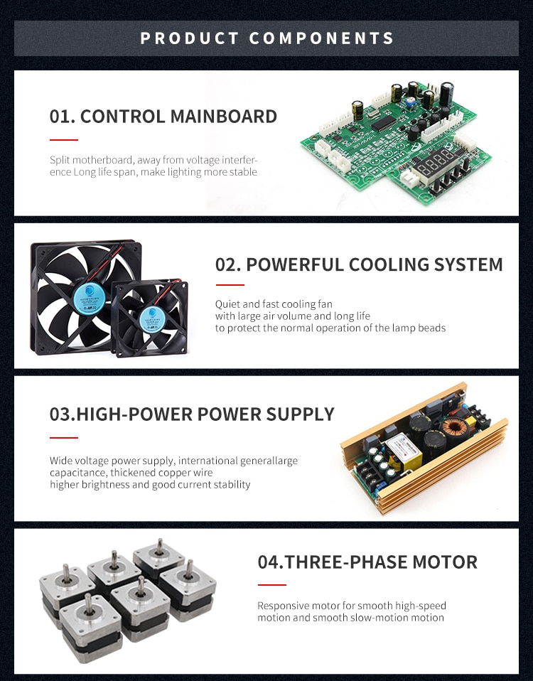LED PROFESSIONAL 600/700/800/1000/1200W CUT MOVING HEAD LIGHT 6