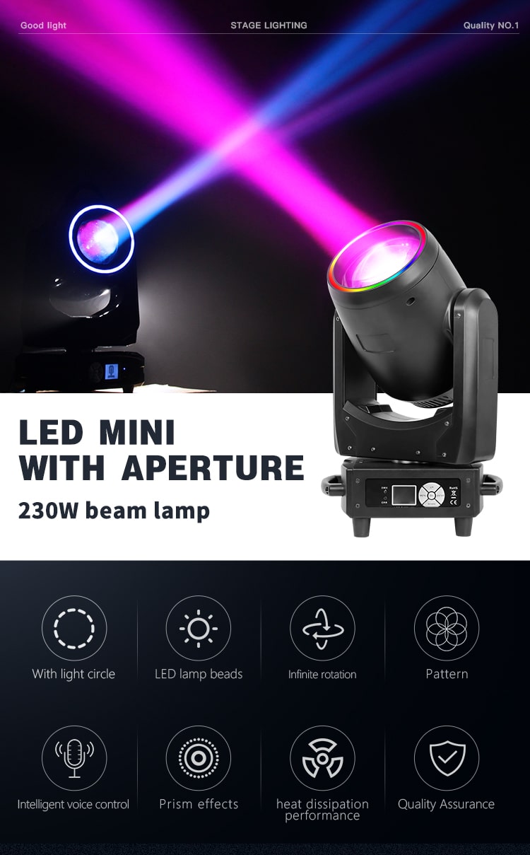 LED MINI 230W BEAM LIGHT B8