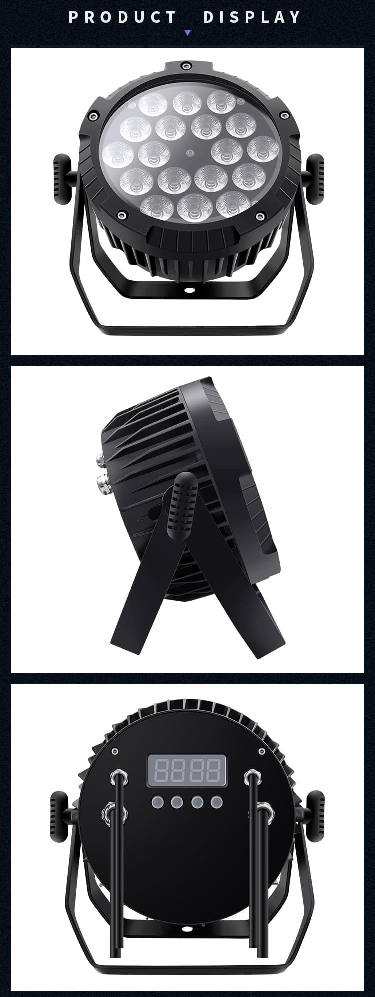 WATERPROOF 18PCS LED FLAT PAR LIGHT
