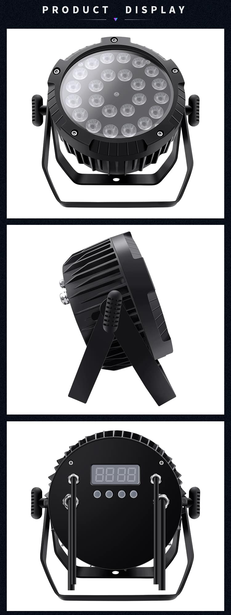 WATERPROOF 24PCS LED FLAT PAR LIGHT