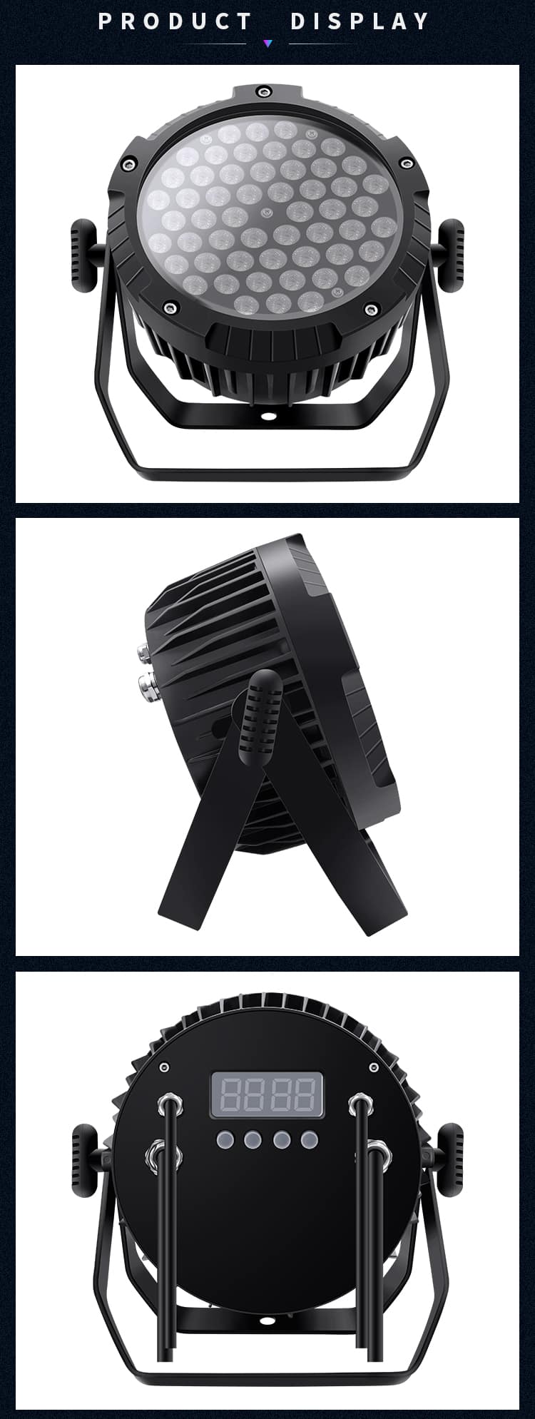 WATERPROOF 54*3W LED FLAT PAR LIGHT