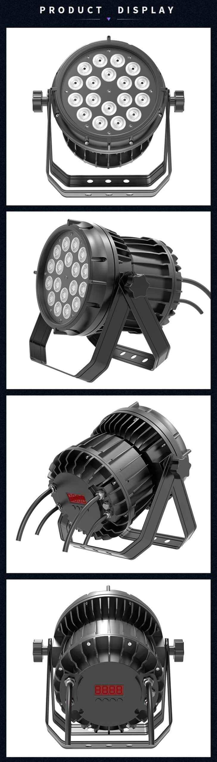 WATERPROOF 18PCS LED PAR LIGHT(PRIVATE MODEL)