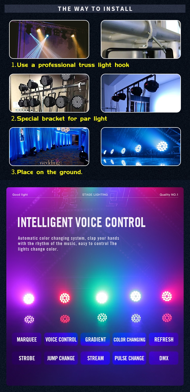 WATERPROOF 18PCS LED PAR LIGHT(PRIVATE MODEL)