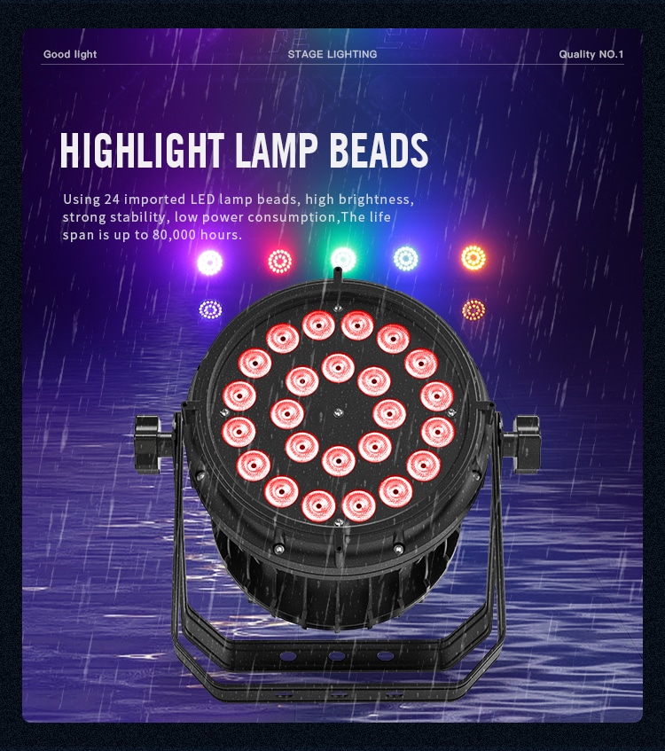 WATERPROOF 24PCS LED PAR LIGHT (PRIVATE MODEL)