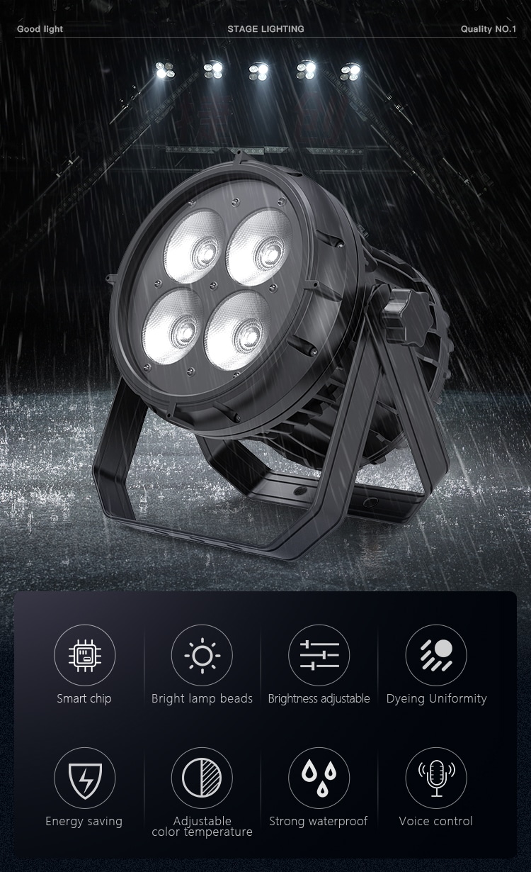 WATERPROOF 4 EYES COB PAR LIGHT(PRIVATE MODEL)