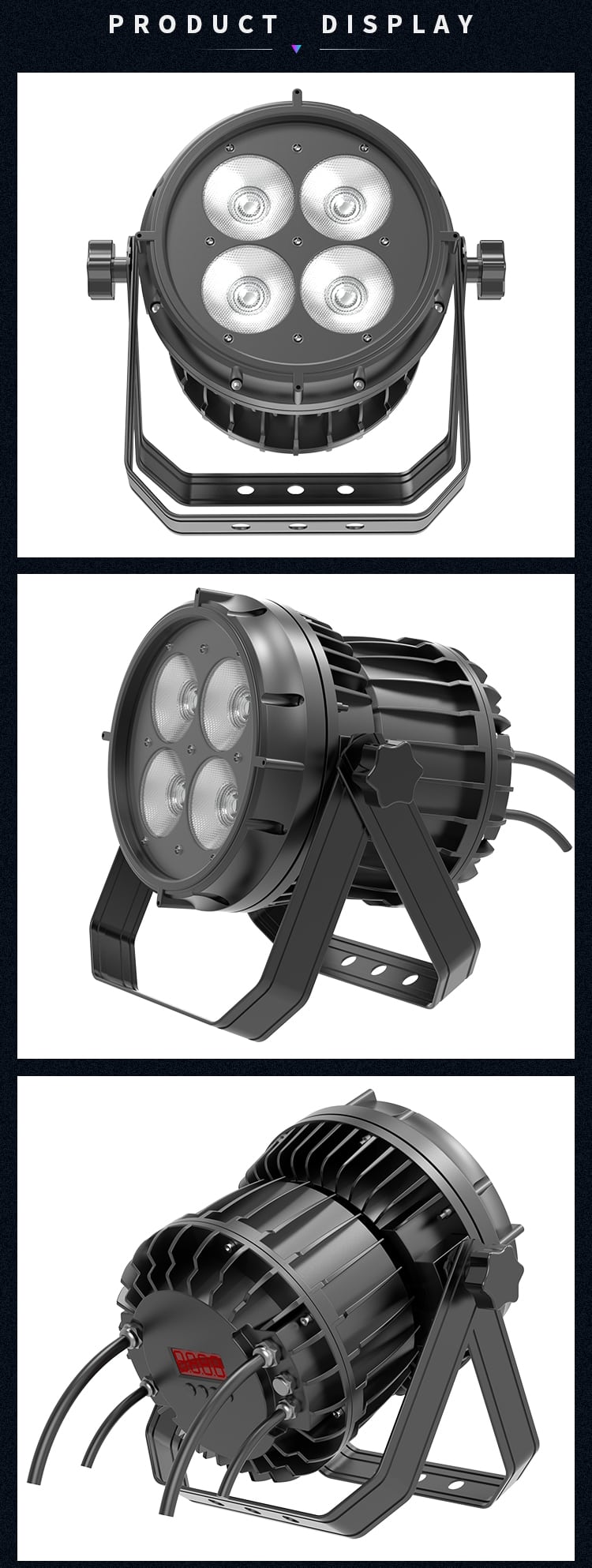 WATERPROOF 4 EYES COB PAR LIGHT(PRIVATE MODEL)