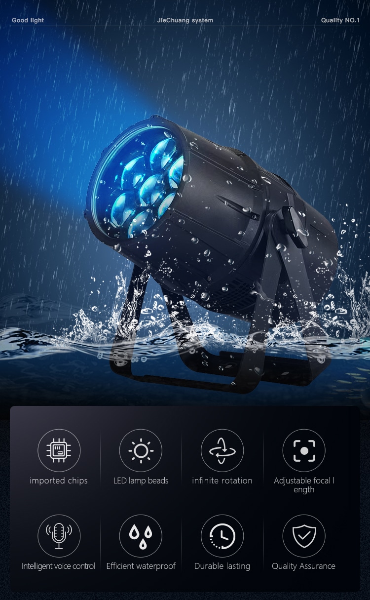 WATERPROOF 7*40W LED ZOOM PAR LIGHT