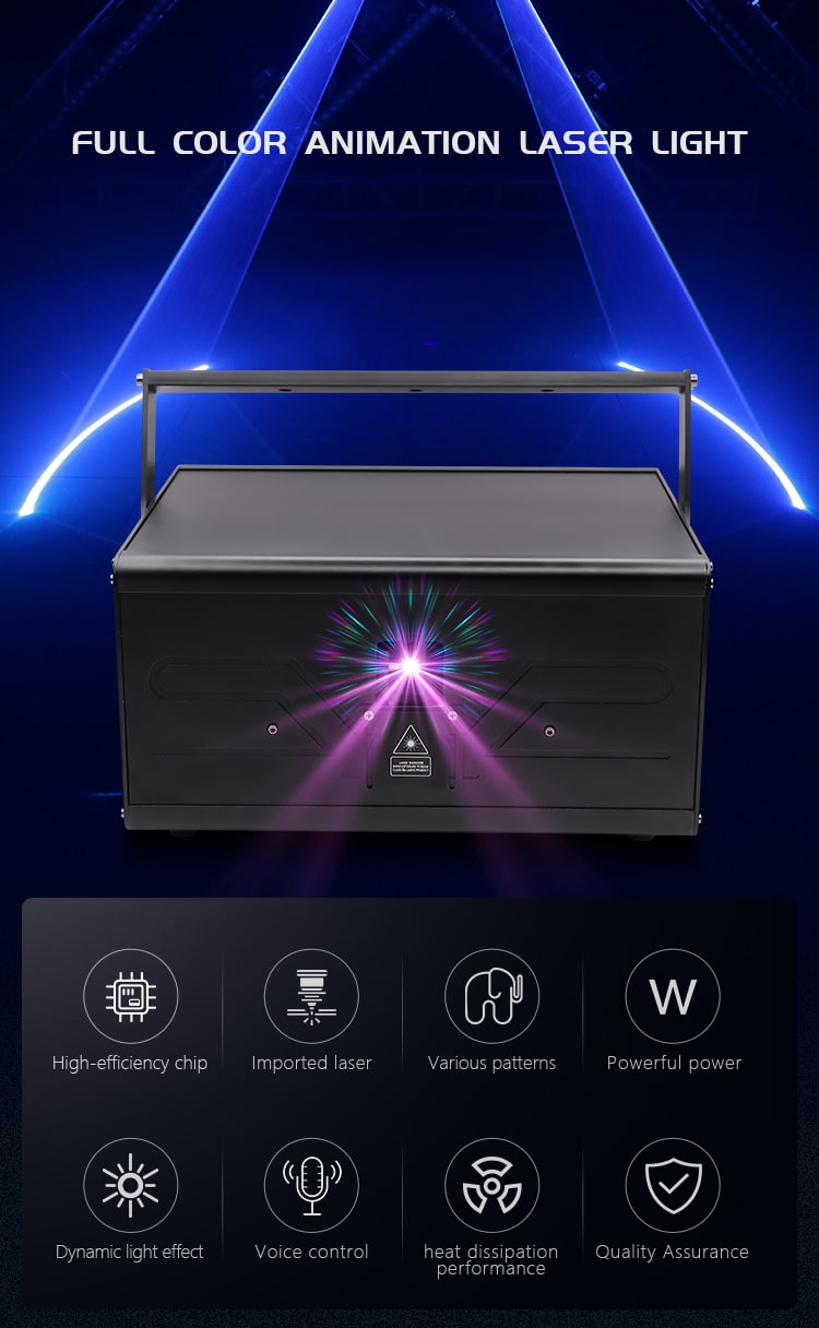 3/4/5/6/8/10W FULL COLOR ANIMATION LASER LIGHT