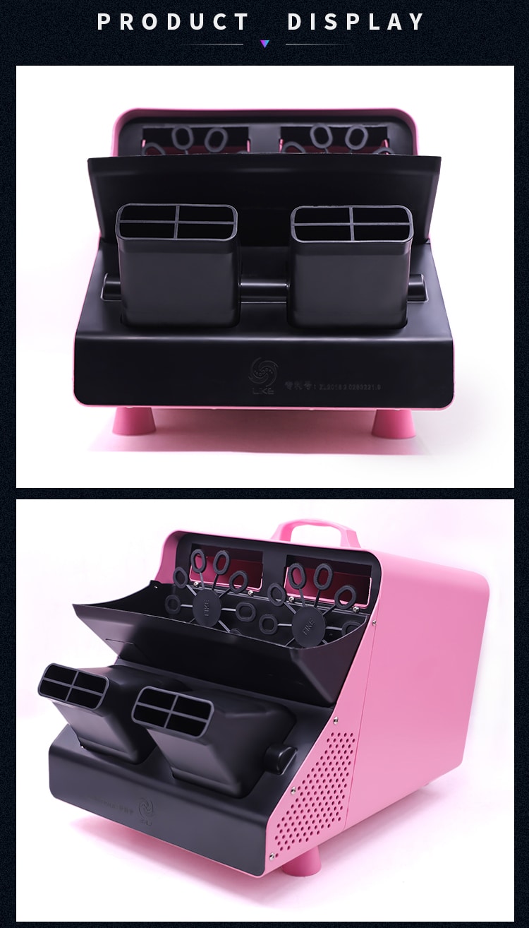 REMOTE DOULE WHEEL BUBBLE MACHINE