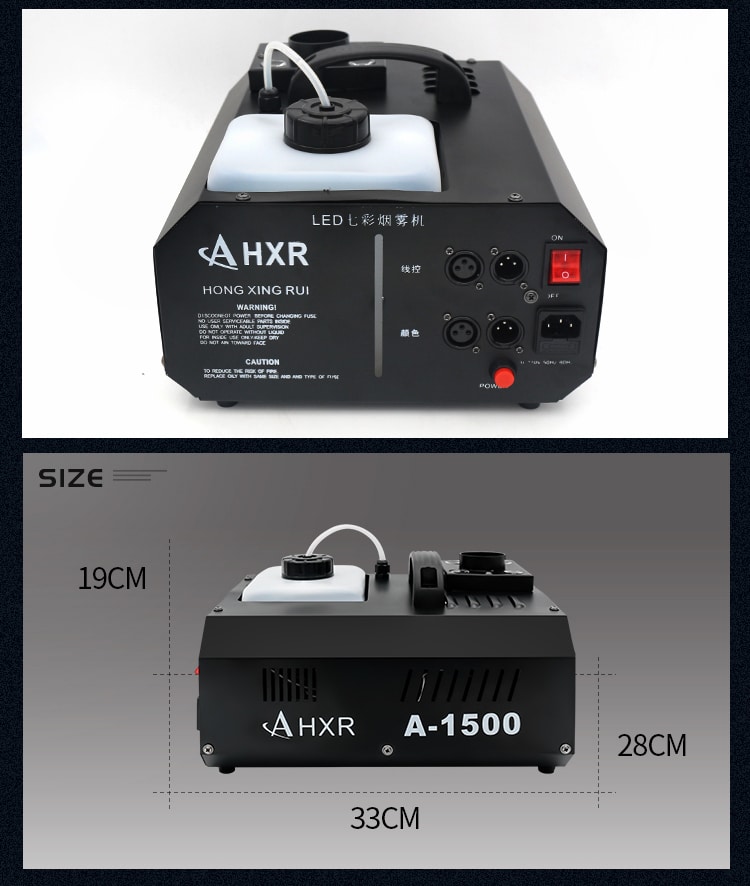 1500W RGBW/3000W 24PCS FULL COLOR AIR COLUMN SOMOKE MACHINE