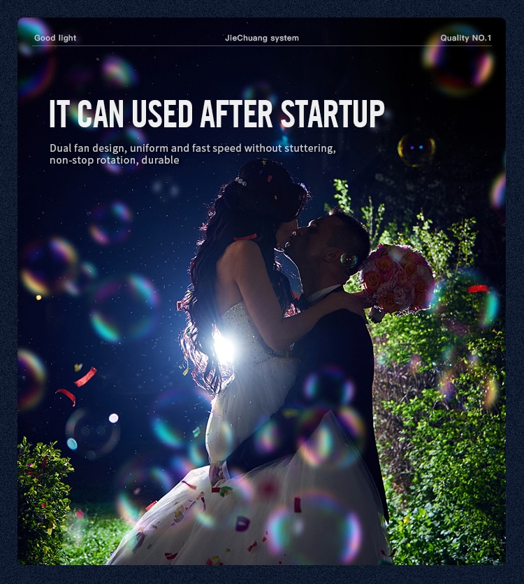 REMOTE DOULE WHEEL BUBBLE MACHINE