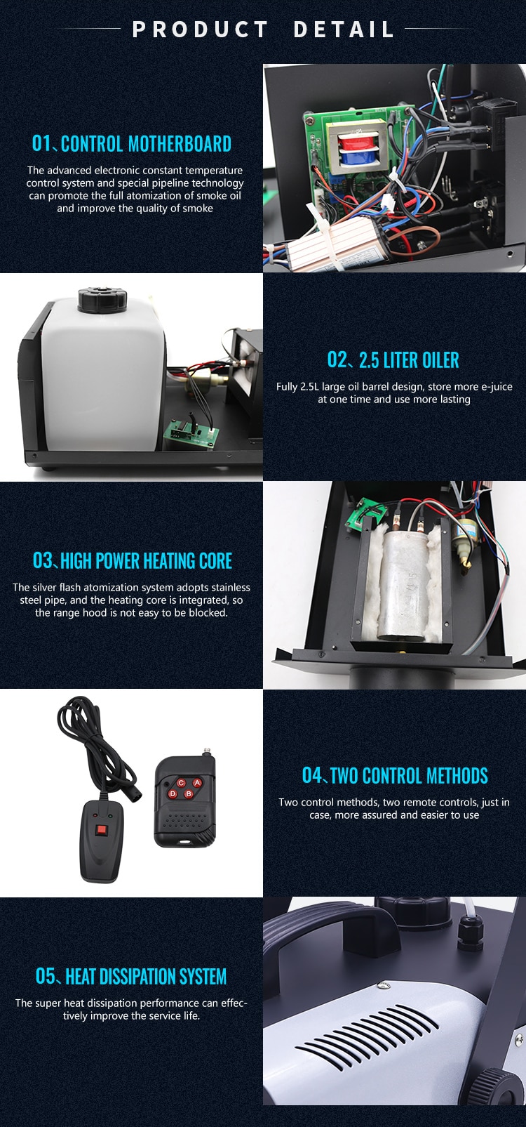 1000/1200/1500/1800W SMOKE MACHINE