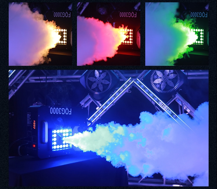 1500W RGBW/3000W 24PCS FULL COLOR AIR COLUMN SOMOKE MACHINE