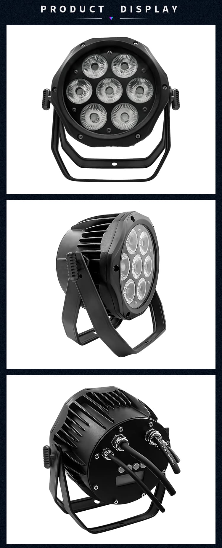 WATERPROOF MINI 7PCS LED PAR LIGHT